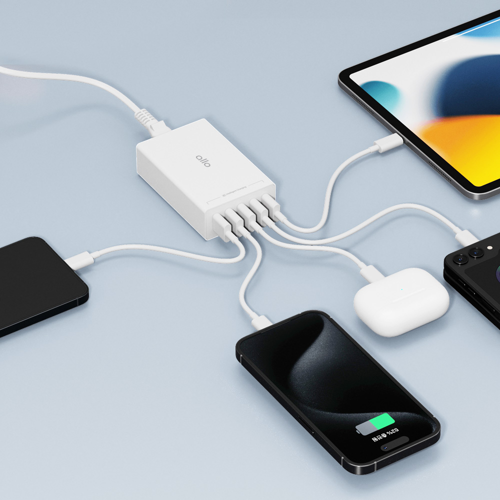 알로코리아 USB 5포트 2.4A 스마트 멀티 충전기 UC401S