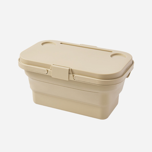 KOOLMAN(쿨맨) 피크닉 테이블 캠핑 바구니 16L, 베이지