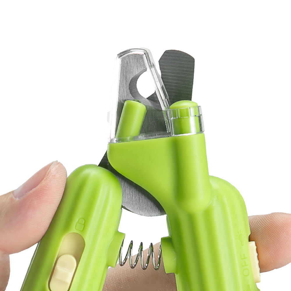 펫쭈 선인장 LED 발톱깎이 강아지 고양이 반려동물 발톱갈이 케어