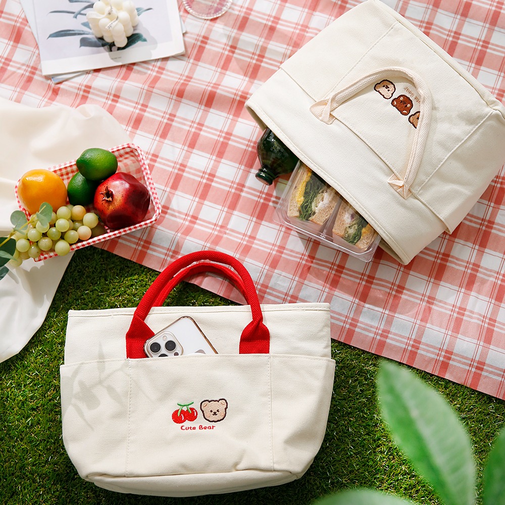 큐트 베어 쿨러백 캠핑 보냉백 미니 아이스 가방