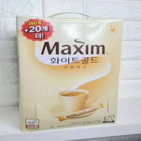 화이트골드 맥심 믹스커피 자판기 170T
