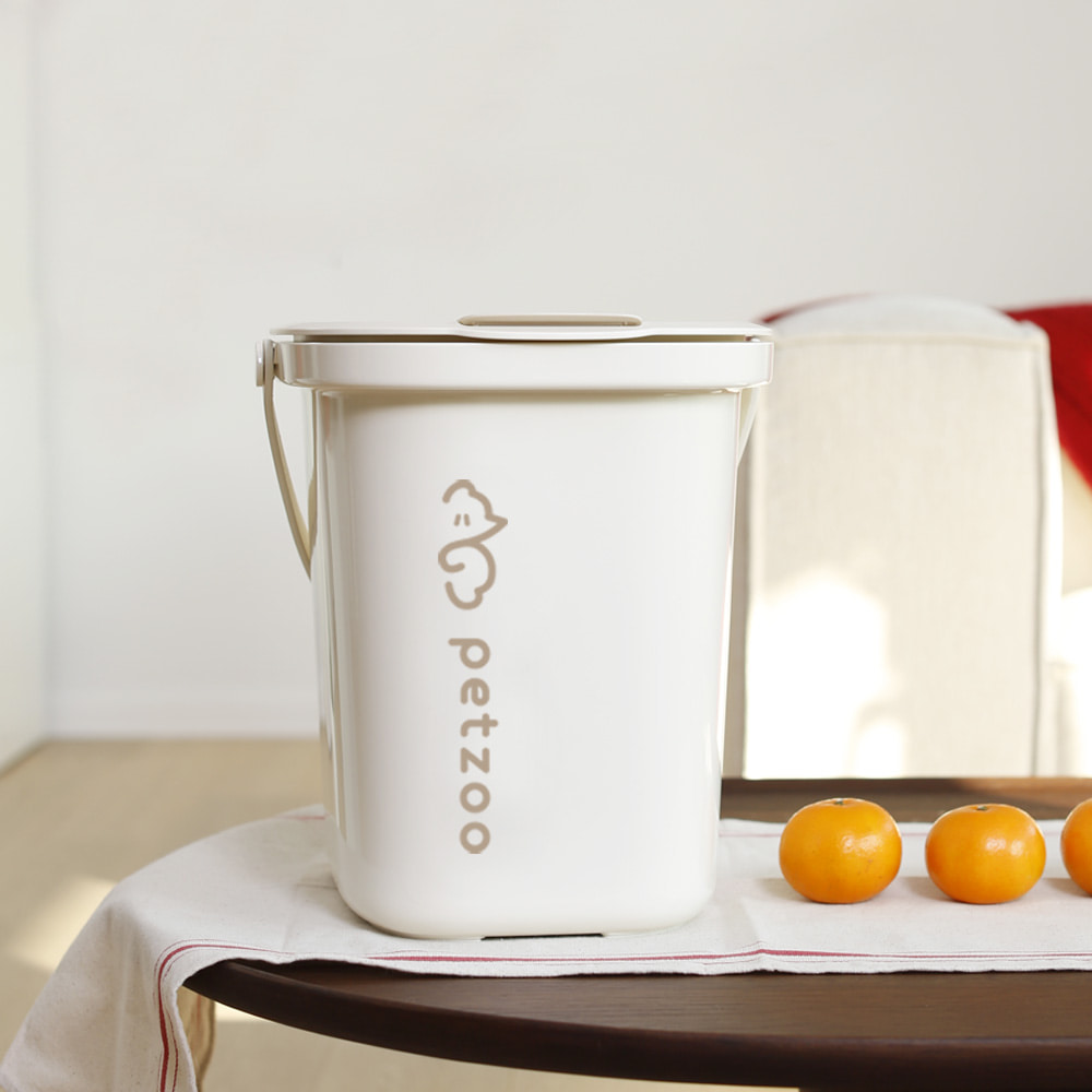 펫쭈 진공 사료통 13L 강아지 고양이 항균 사료보관통 충전식 대용량 이미지 4