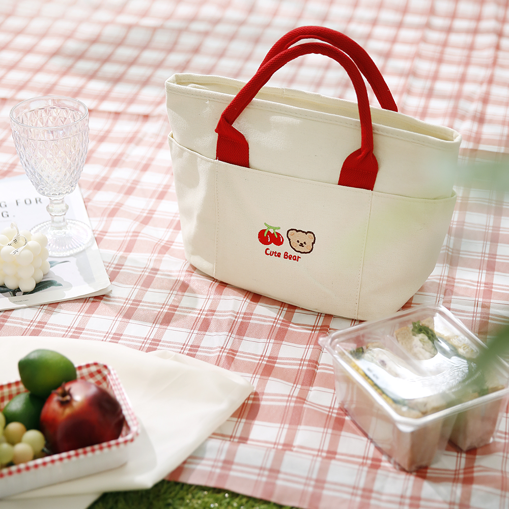 큐트 베어 쿨러백 캠핑 보냉백 미니 아이스 가방