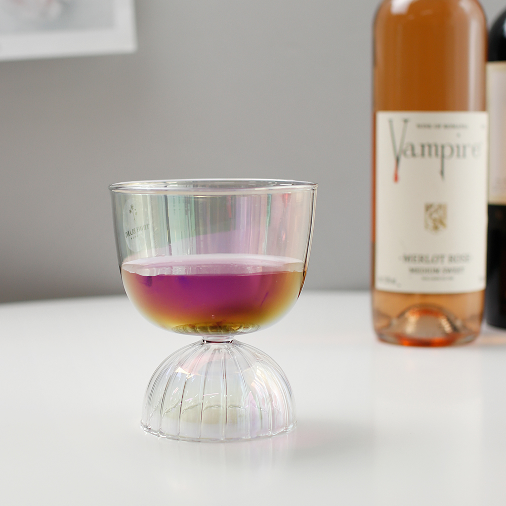 크리스탈 유리잔 티니블랑 고블렛 오로라 샴페인 칵테일 와인잔 300ml, 1개 - 상품 이미지