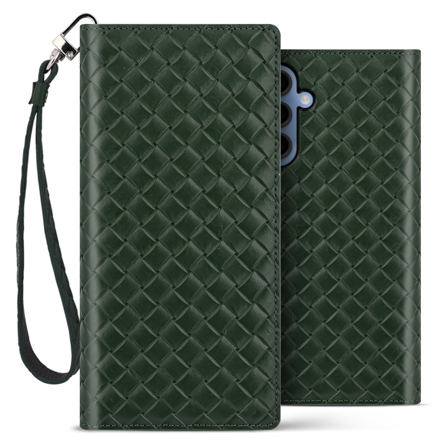 벨라벨루치 갤럭시 와이드7 M15 비첸티노 플립 지갑형 다이어리 핸드폰 케이스 마호가니레드 - 상세 이미지 4