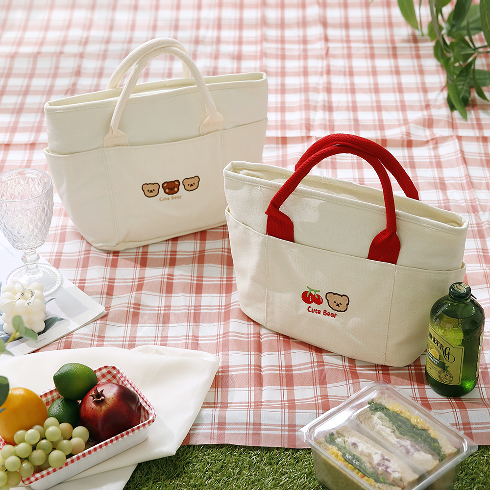 큐트 베어 쿨러백 캠핑 보냉백 미니 아이스 가방