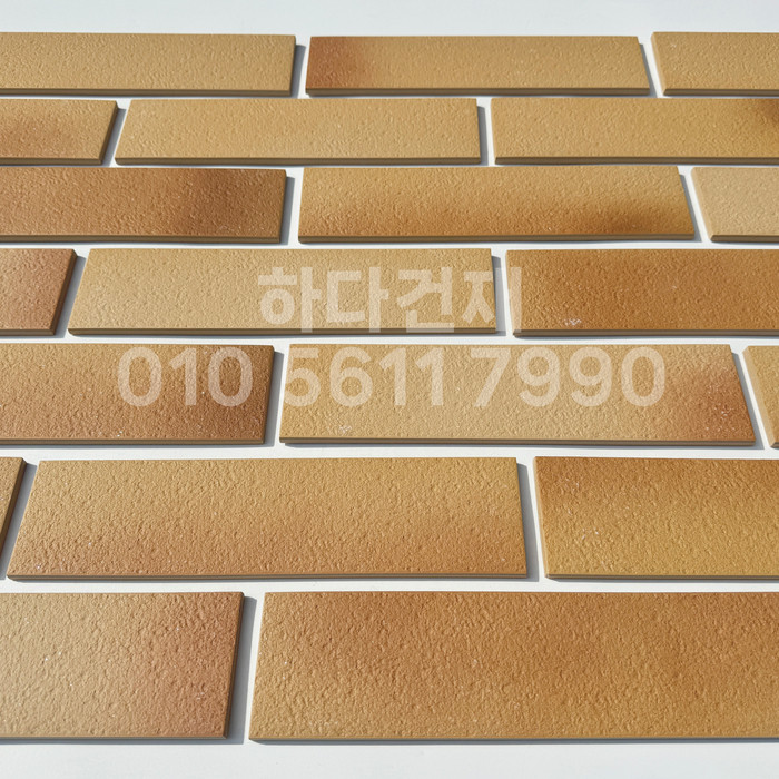 세라믹 전돌타일 300x75x8T 옐로우 / 하다건재 세라믹타일