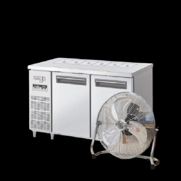 토핑 냉장고 1200 6구 바트 밧드 반찬 테이블 냉장고 310L - 상세 이미지 2