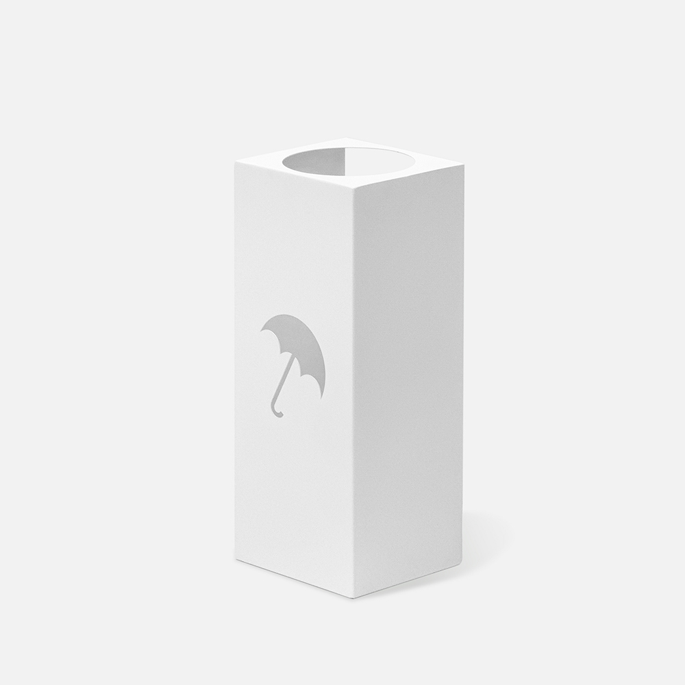 에코프랜 우산꽂이 디럭스 화이트 1개 업소용 카페 인테리어 디자인 철제 우산 걸이 정리 보관함 정리함