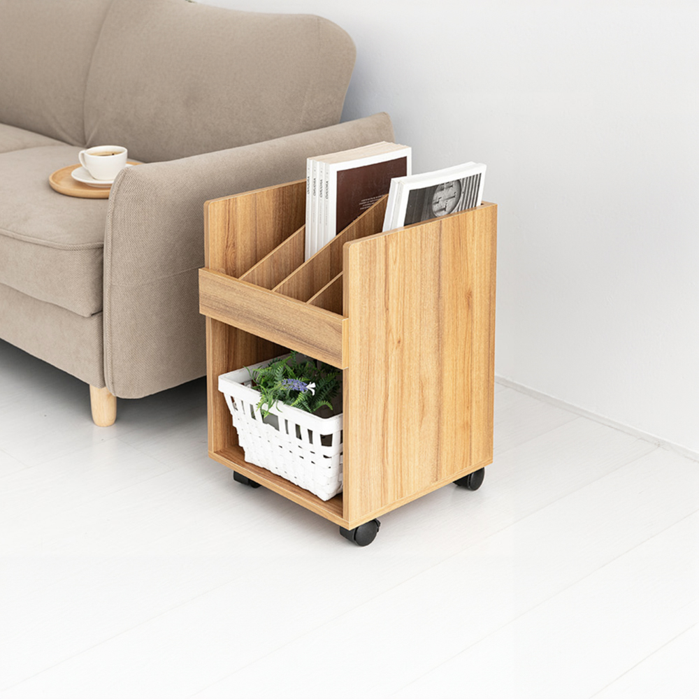 폴라보 이동식 수납장 WGM5638A 385x400x560mm, 2단, 캄포어베니어 8177.7038 - 상세 이미지 5