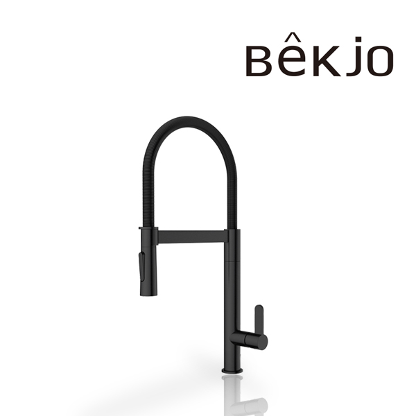 백조 씽크 주방 싱크대 수전 직수 분사 카이 KAI 553 무광 블랙