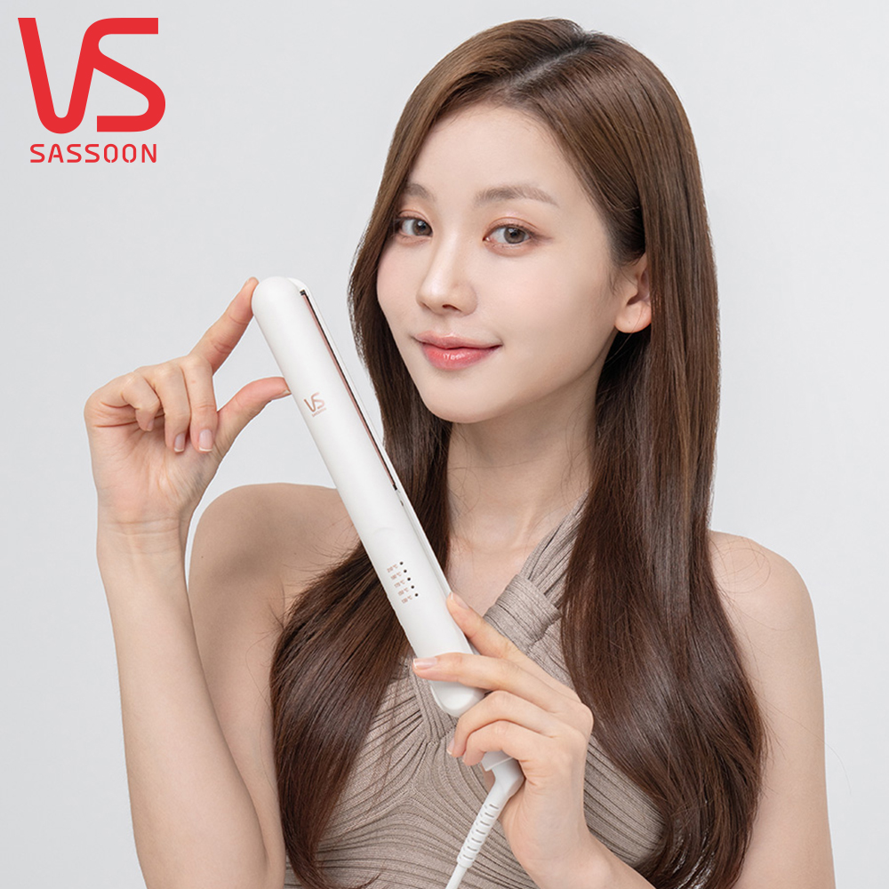 비달사순 고데기 VSS0271K 모로코오일함유 스무스티타늄 판고데기 더블 세라믹 전문가용 미용실 제품 이미지