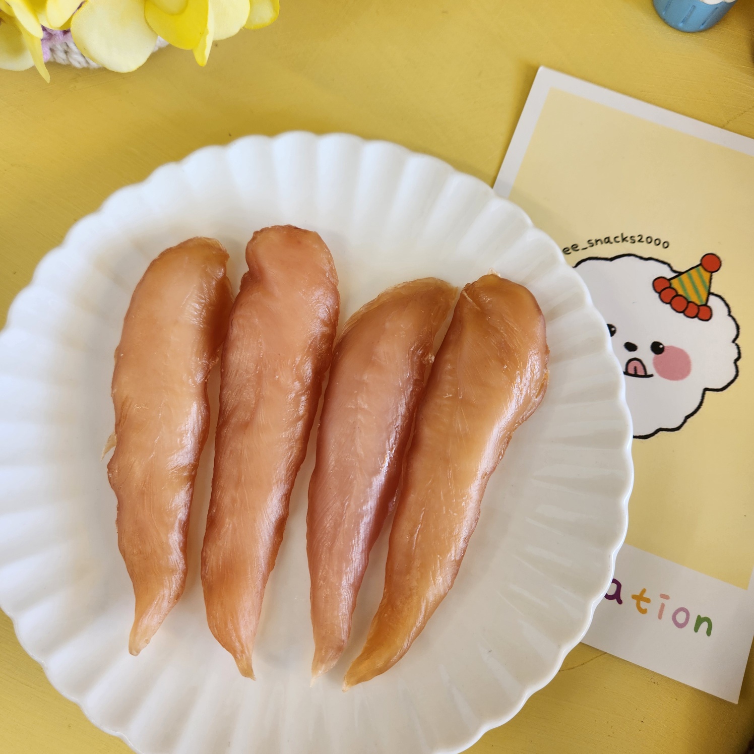 강아지수제간식 닭안심져키 다이어트 건강 보양식 육포 부드러운 반려견 간식 - 상세 이미지 2