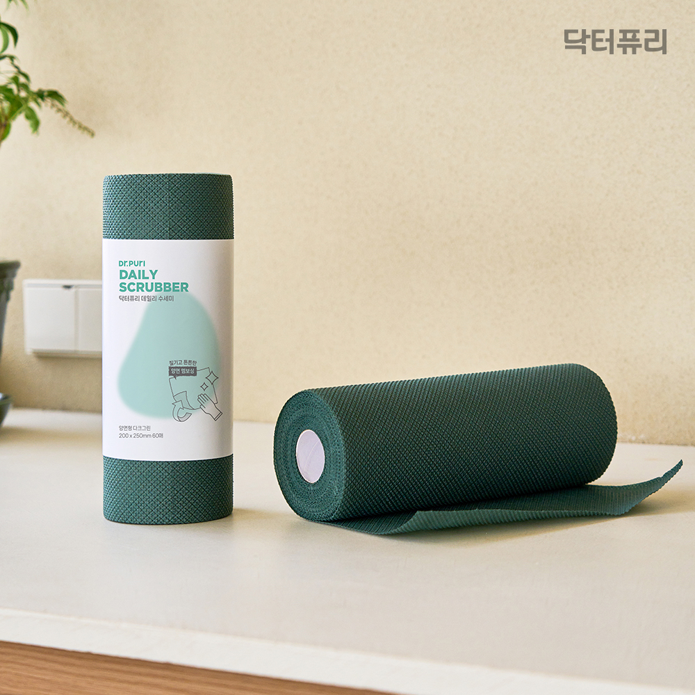 [혼합] 닥터퓨리 만능 데일리 수세미 60매 2입 혼합구성