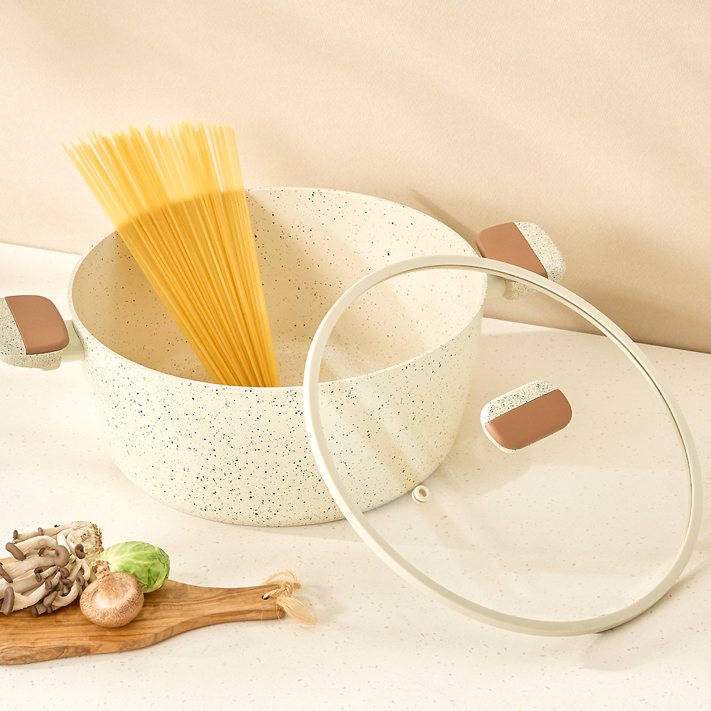 델라고 양수냄비 인덕션 세라믹 냄비 바닐라빈 양수 28cm