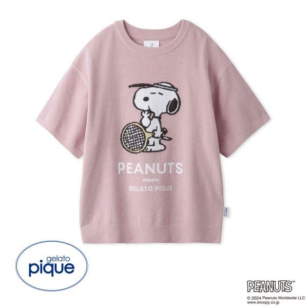 젤라또피케 gelato pique 여성 스누피 자가드 풀오버 티셔츠 PWNT242029 - 상세 이미지 2
