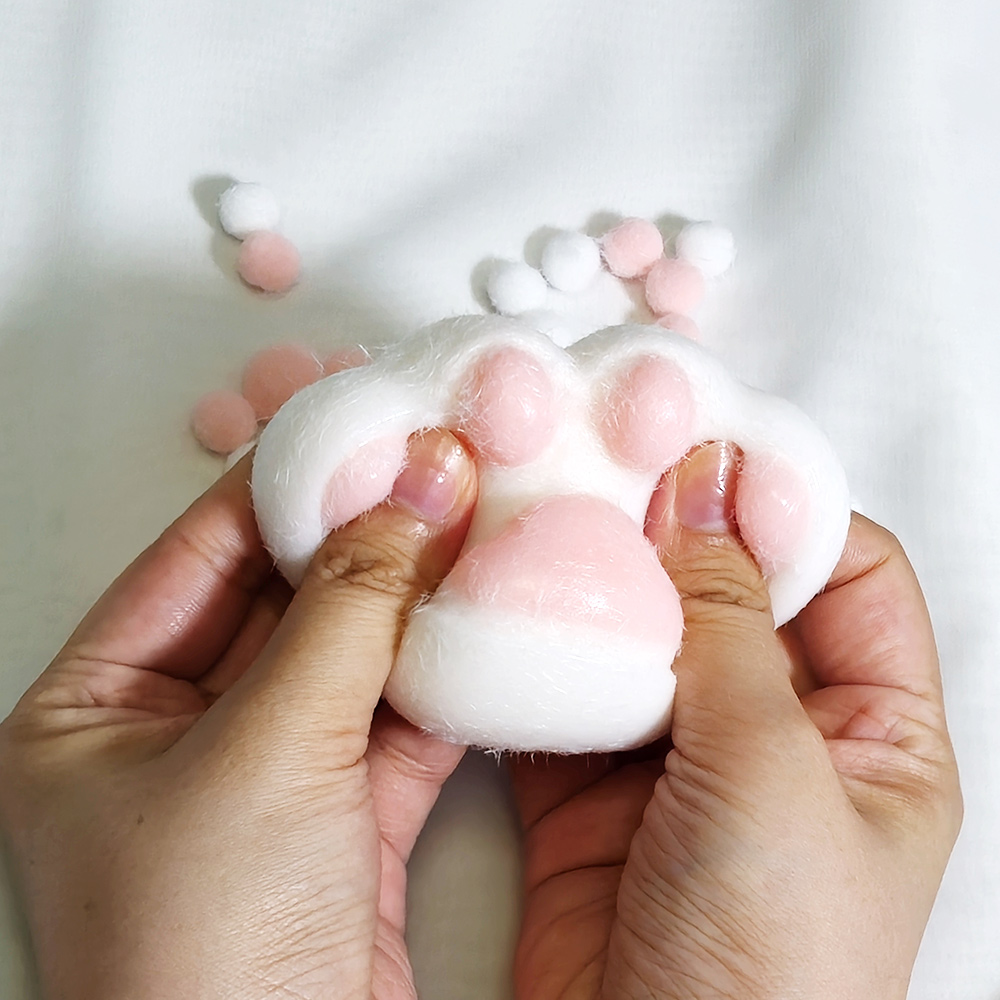고양이발바닥말랑이 타바스퀴시 냥 젤리 주물럭 슬라임 말랭이 장난감 물컹 스트레스볼 스키시 - 상품 이미지