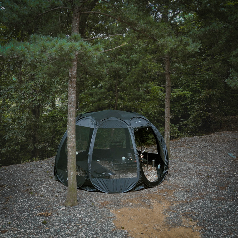폴라리스 P1 컴팩트 메쉬 쉘터 팝업 돔형 원터치 모기장 캠핑 텐트