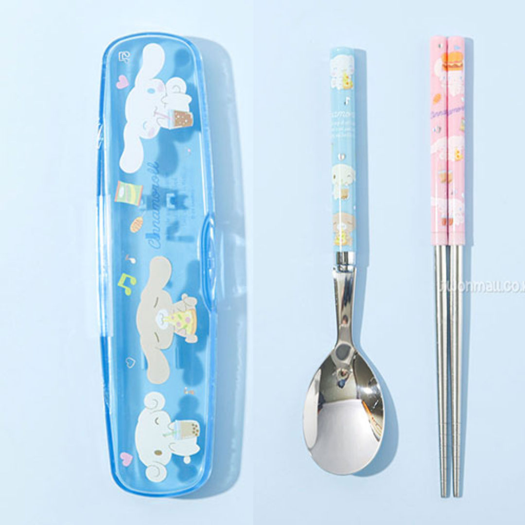 시나모롤 수저세트 산리오 젓가락 숟가락 어린이 초등 스텐