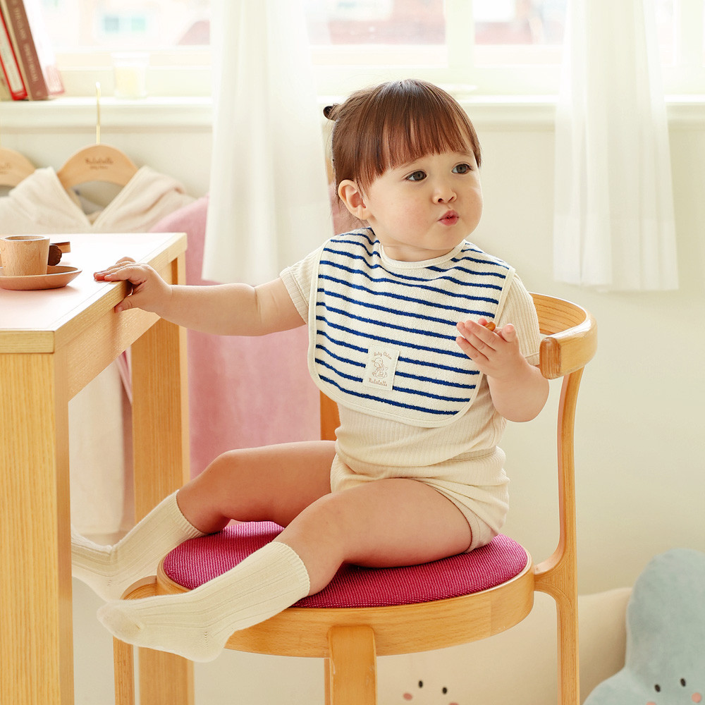 마롤로뜨 테리 모달 아기턱받이 신생아 침받이 어린이집 이유식 턱받이