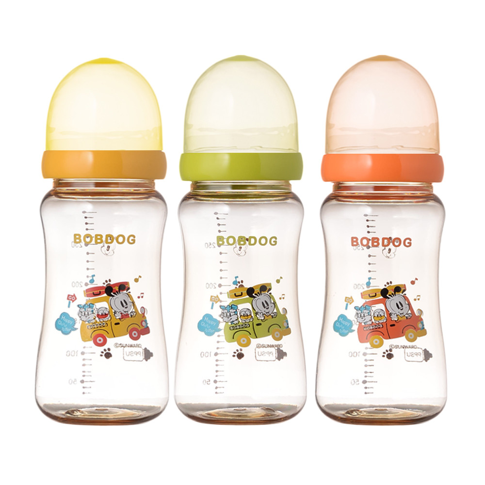 (2+1) 리틀밥독 아기젖병 PPSU 신생아젖병 더블하트 호환 300ml - 메인 이미지