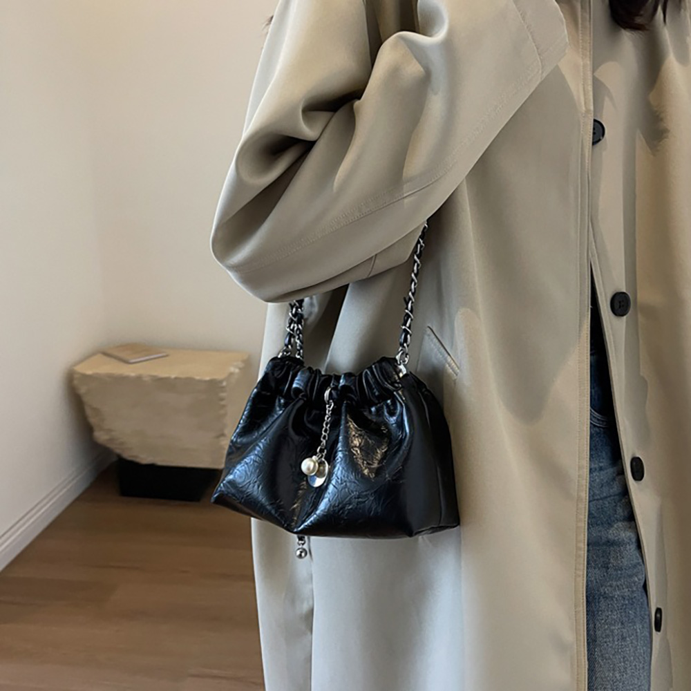 실버크로스백 체인 복조리 데일리백 이미지 4