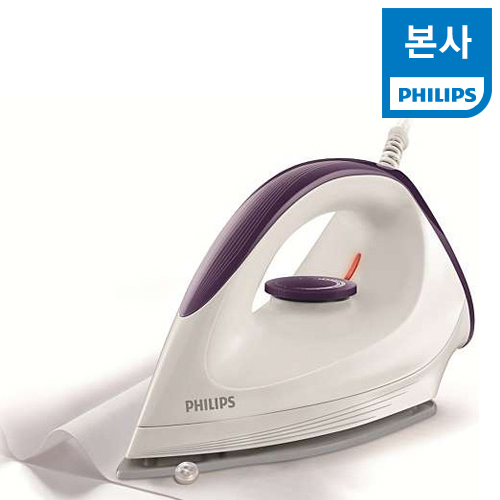 필립스 열판 건식다리미 GC160/22 화이트&퍼플 이미지 4