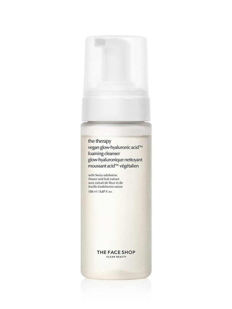 더페이스샵 더테라피 비건 글로우 히알루론산 버블 폼 클렌저 150 mL - 상세 이미지 3