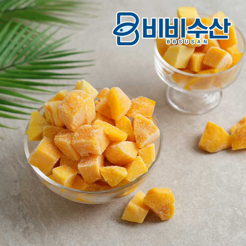 냉동과일 망고 다이스 하프컷 과육 1kg 이미지 8