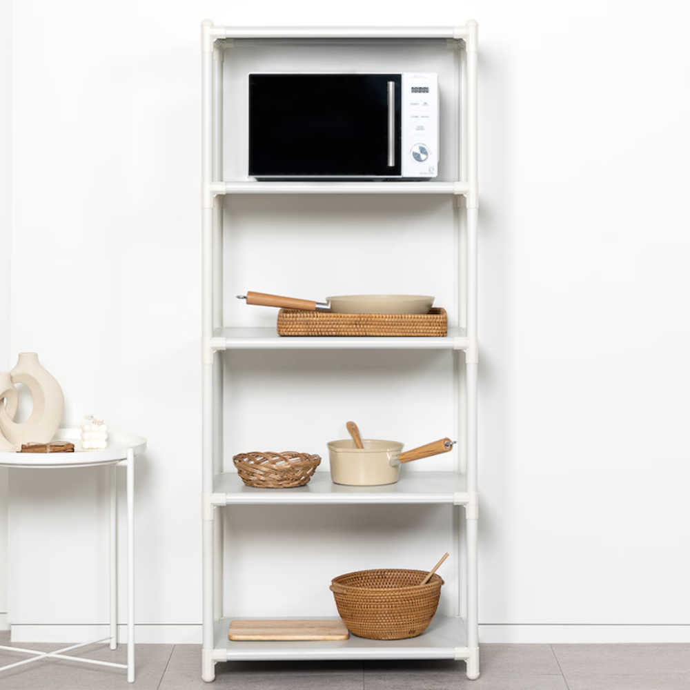 렌지대 전자렌지 선반 전자레인지 수납장 밥솥 다이 거치대 진열장 수납 3단