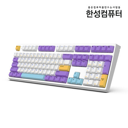 한성컴퓨터 GK787SE OfficeMaster 기계식 키보드 토독 (블루베리 스무디, 35g)