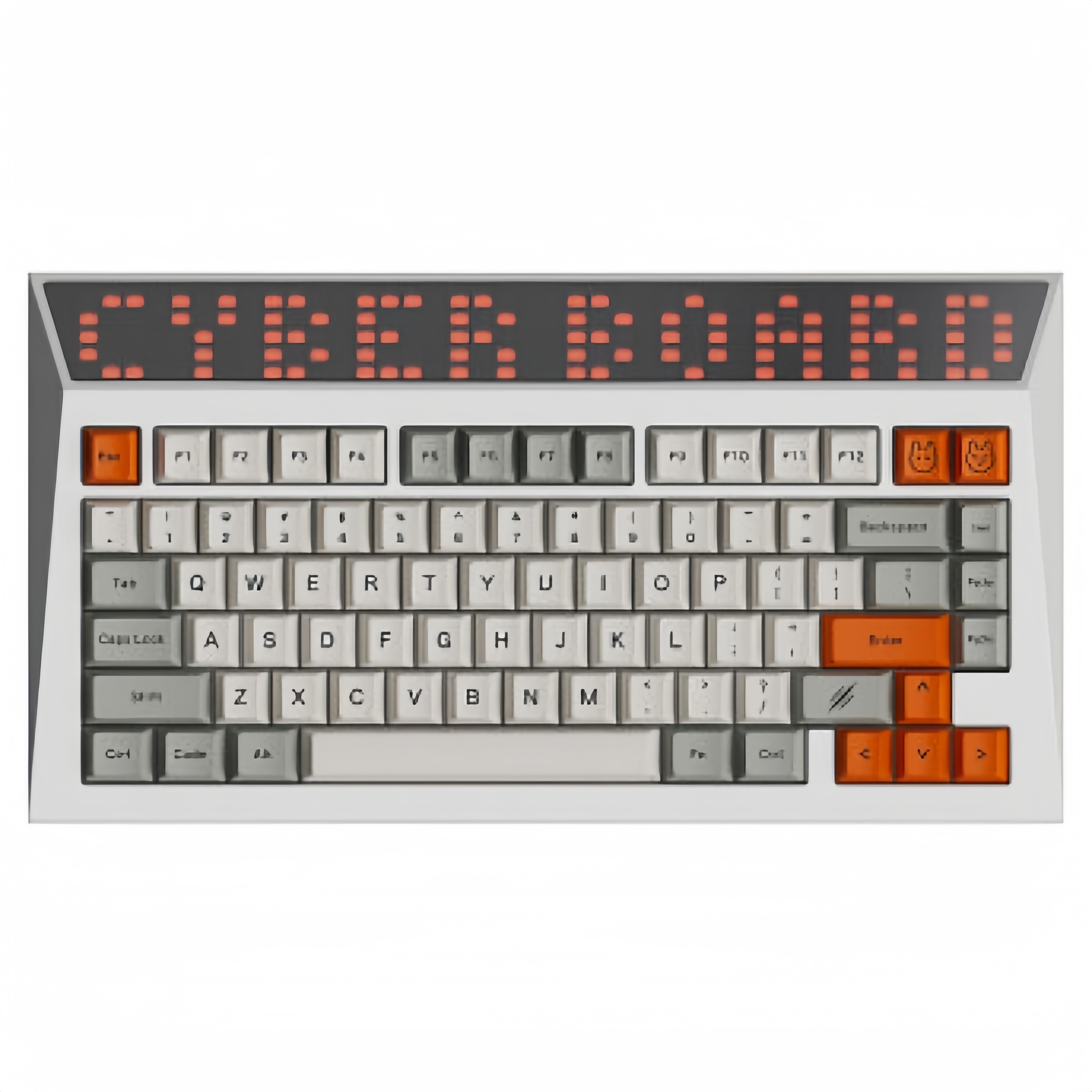 AngryMiao Cyberboard R4 기계식 키보드 사이버 보드 R4 무선 RGB 아이스실버Pro축 Gangstar 퍼플 - 상세 이미지 5