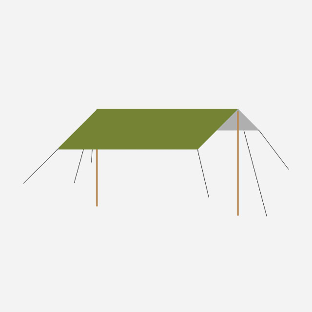 KOOLMAN 쿨맨 그늘막 캠핑 미니 타프 피크닉 햇빛가림막 300cm 베이지