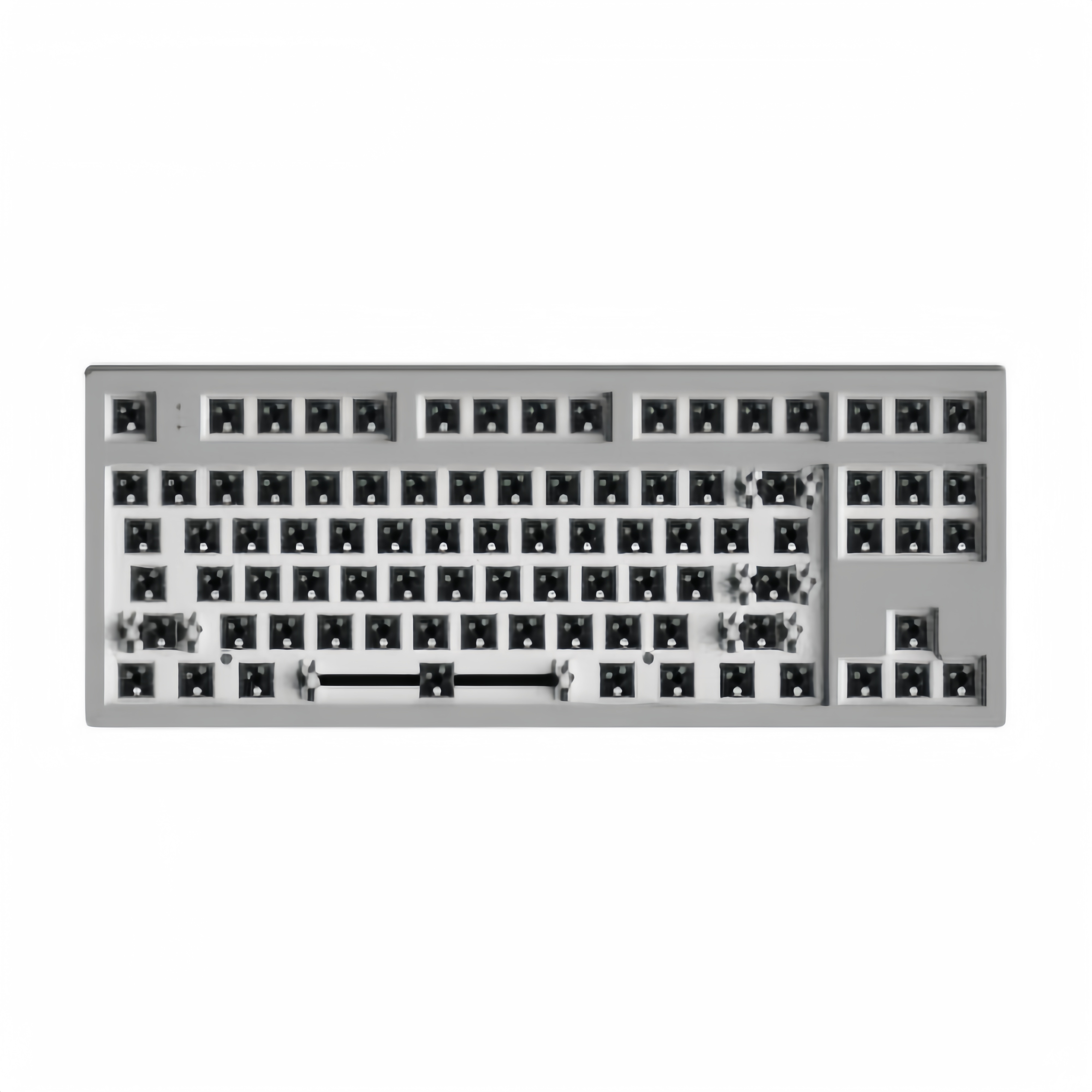 MK870 커스텀 기계식 키보드 키트 87키 Fuling MK870 DIY키보드 베어본 화이트 유선 - 상세 이미지 4