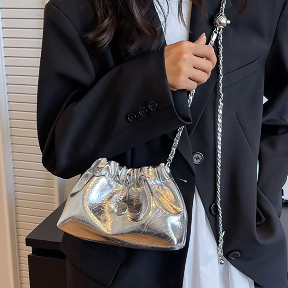 실버크로스백 체인 복조리 데일리백