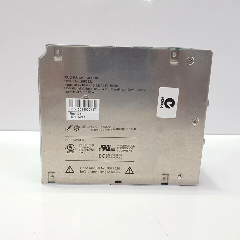 2866323 Phoenix 스위칭 전원공급장치TRIO-PS/1AC/24DC/10 TRIO POWER 24VDC/10A
