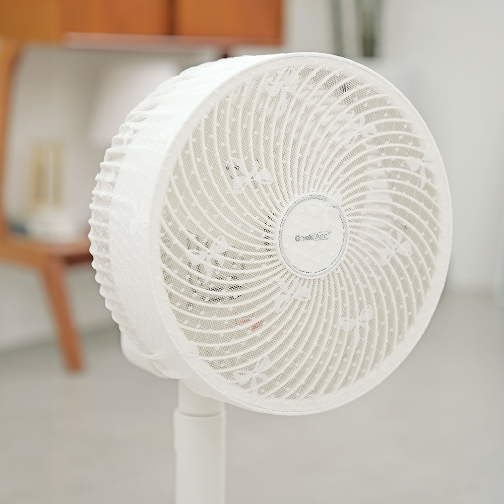 [여름맞이행사] 마롤로뜨 레이스 선풍기망 안전망 보호망 커버 촘촘한 써큘레이터 아기 안개꽃 이미지 7