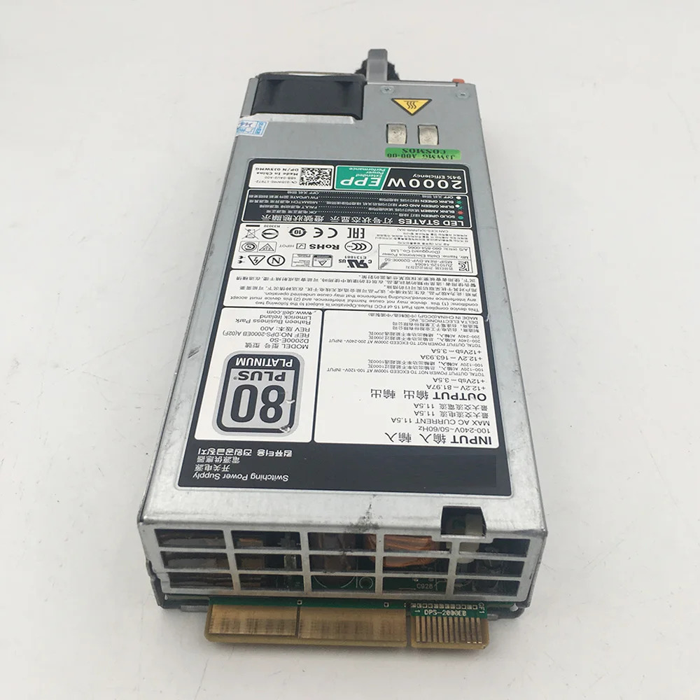 DELL MVP7C 0MVP7C 2000W 서버 전원공급장치 D2000E-S0 리퍼DPS-2000EB A