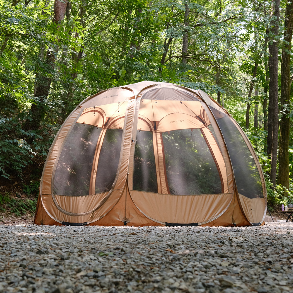 폴라리스 P1 컴팩트 메쉬 쉘터 팝업 돔형 원터치 모기장 캠핑 텐트