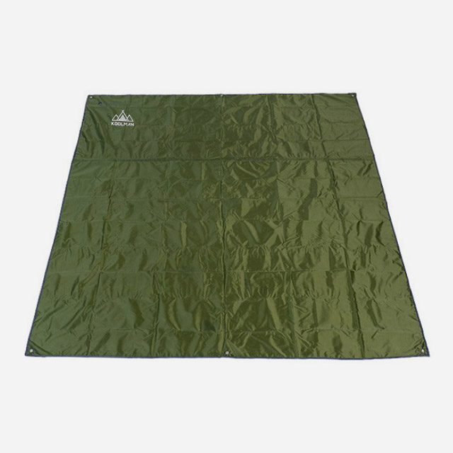 KOOLMAN(쿨맨) 경량 그라운드 텐트 방수포 (비상타프겸용) 카키