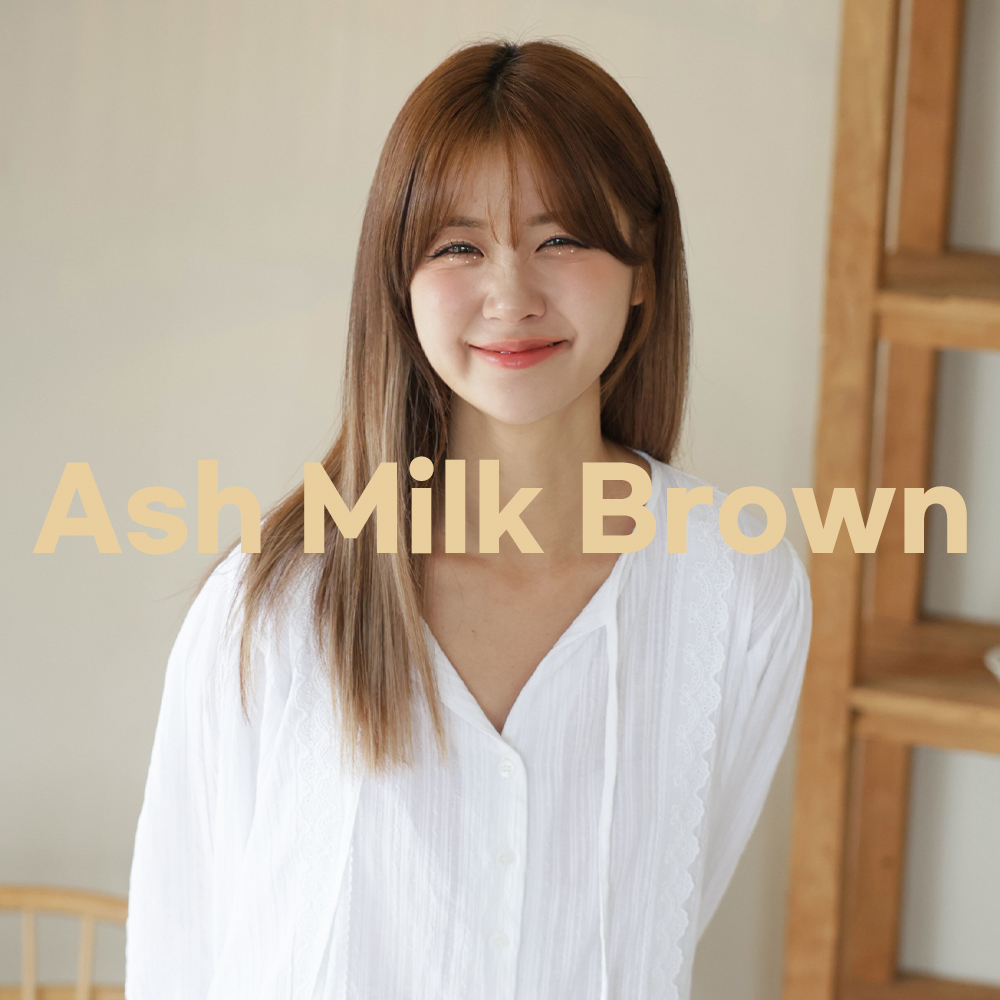 긴머리 똑딱이 붙임머리 가발 애쉬 브릿지 컬러 헤어피스 - 상세 이미지 4