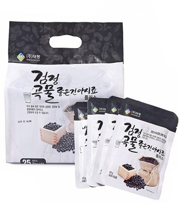 태평선식 검은콩 서리태 검정깨 블랙푸드 선식 미숫가루 아침대용 낱개 파우치 1kg - 상세 이미지 3