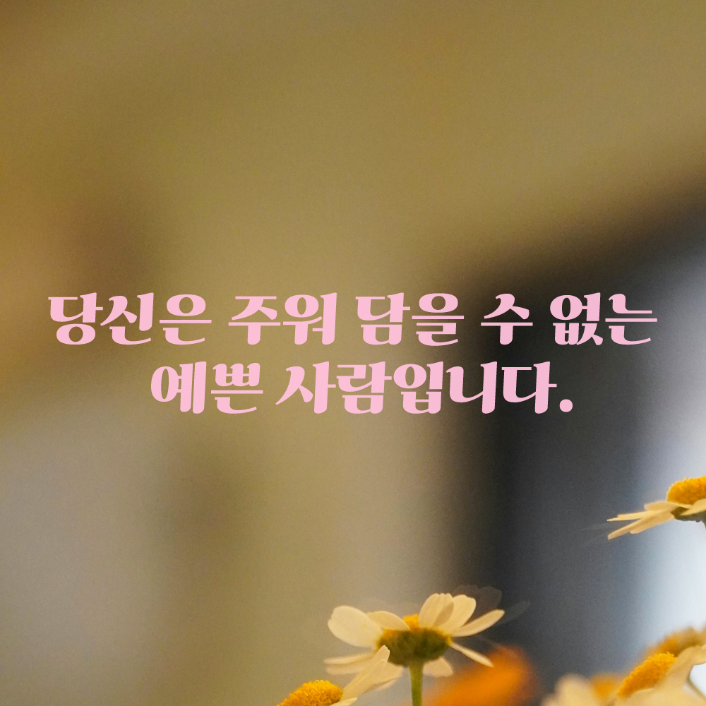 인테리어 포인트 그래픽 레트로 감성 레터링 스티커 주워 담을 수 없는 예쁜 사람입니다 LG-069S 검정 - 상세 이미지 4