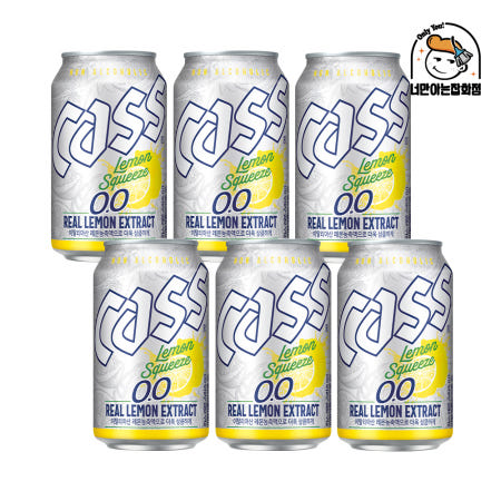 카스 제로 레몬스퀴즈 0.0 논알콜 맥주맛음료 330ml, 6개