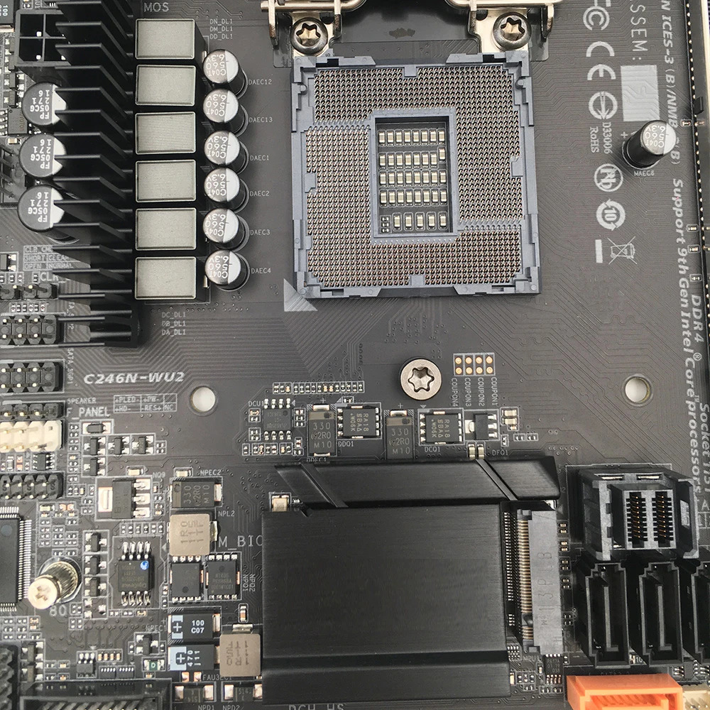 기가 바이트호환 C246 LGA 1151 DDR4 64GB PCI-E 3.0 미니 ITX 워크스테이션 마더보드 PC C246N-WU2용