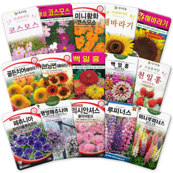 산들마켓 꽃씨앗 일년생 이년생 코스모스 씨앗 4g 꽃씨 야생화 종자 : 산들마켓샵