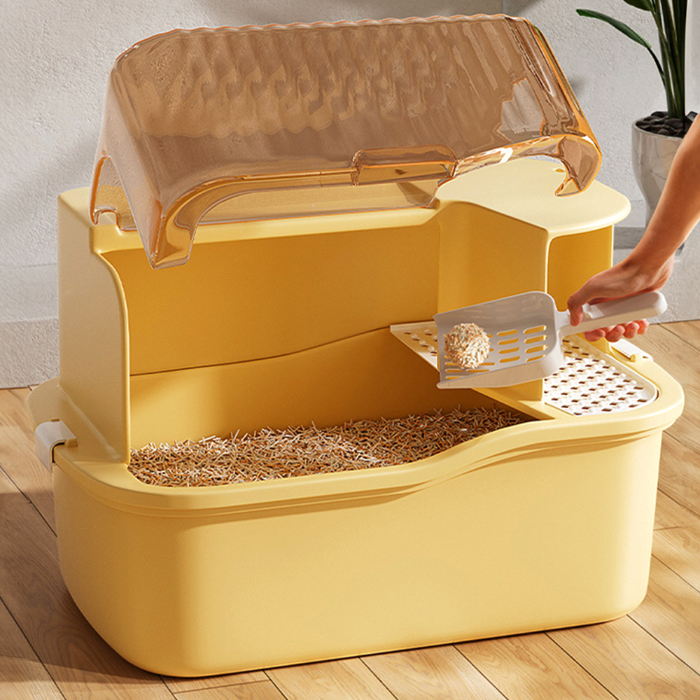 개과천선 레네티 고양이 화장실 후드형 모래삽 세트 특대형