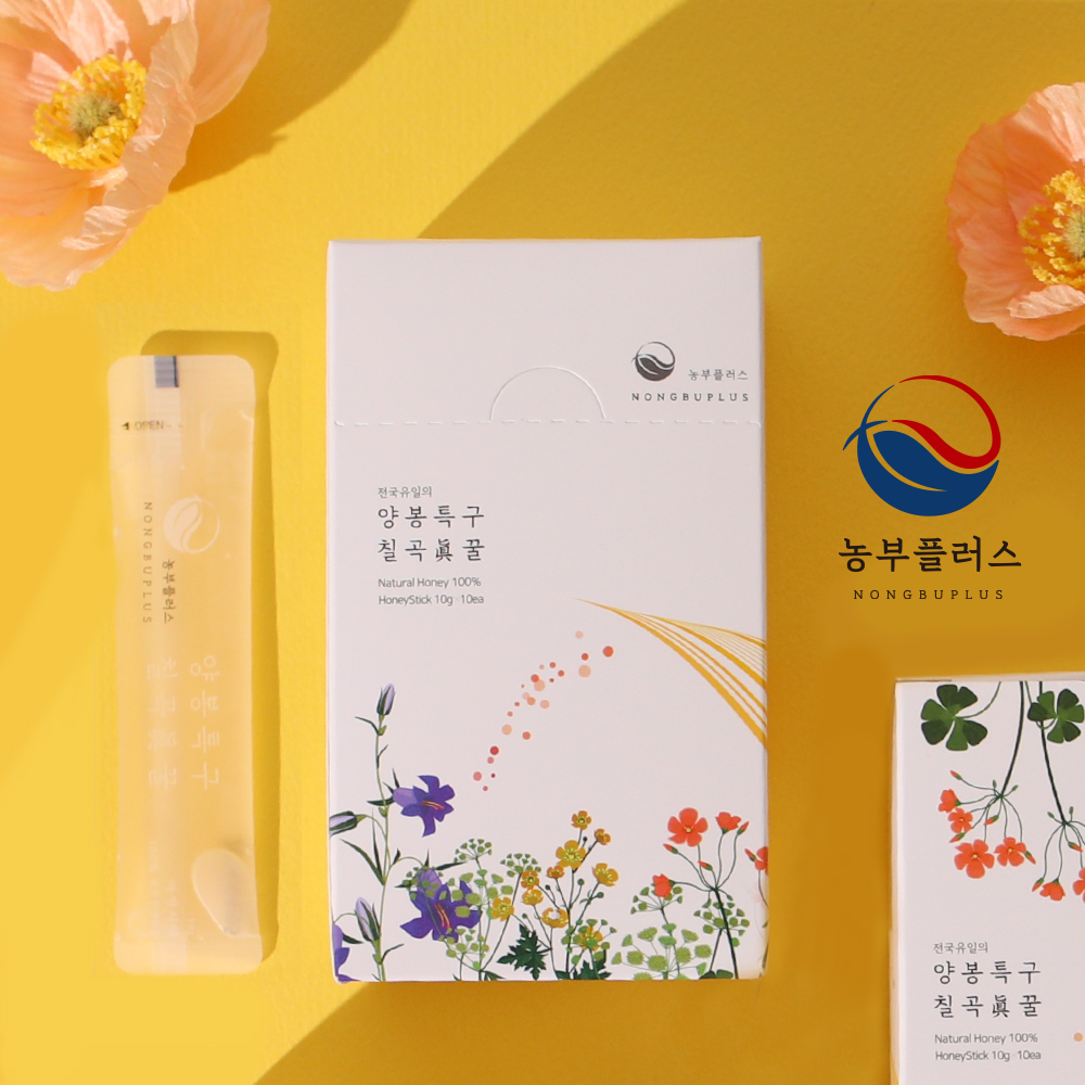 농부플러스 국산 토종꿀 아카시아꿀 스틱형 (10g x 10개입)