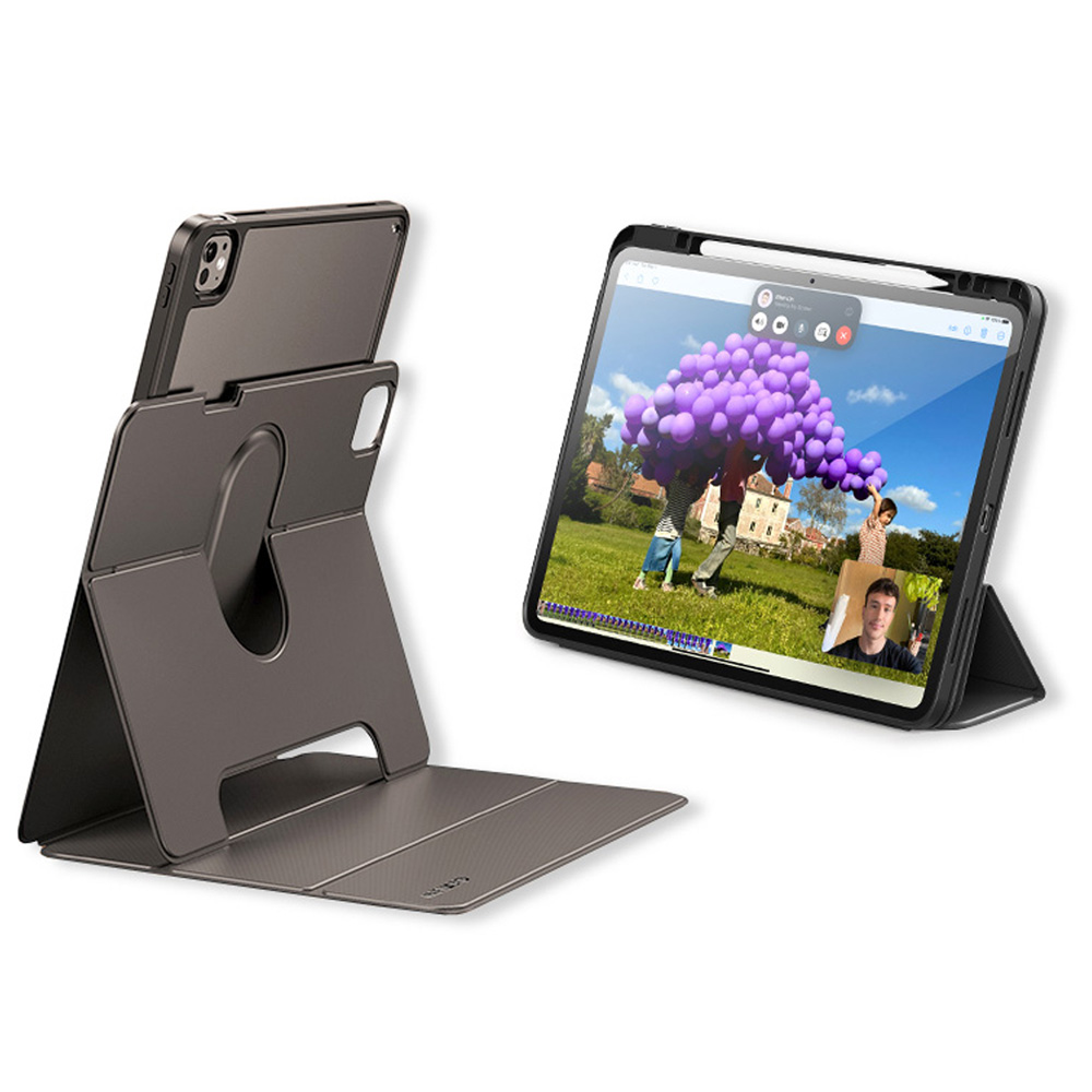 비스비 플렉스뷰 마그네틱 케이스/ 가로세로회전스탠딩/ 다크 그레이, 아이패드프로13 8세대M5 7세대M4 - 상세 이미지 2