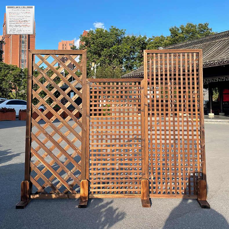 격자울타리 목재 방부목 파티션 원목 마당 화단펜스 - 상세 이미지 2
